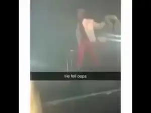 Mr Eazi Falls Off From Stage While Performing At Manchester (Video)